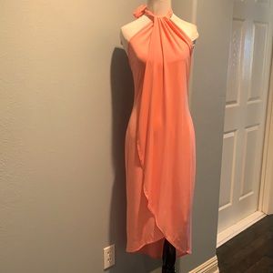 Waterfall maxi dress in Coral by Venus